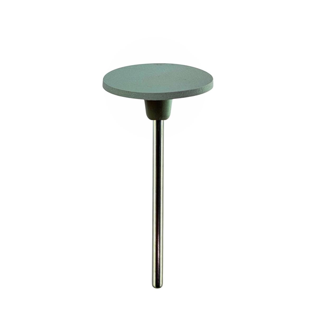 Pulidor de silicona abrasiva Disco fino 18x1mm | 🟢 Verde — Medio (M) — Rectificado | Etapa 3 — Rectificado y pulido intermedio | Titanio · Metales preciosos | HP 2,35 mm | SPIN tech