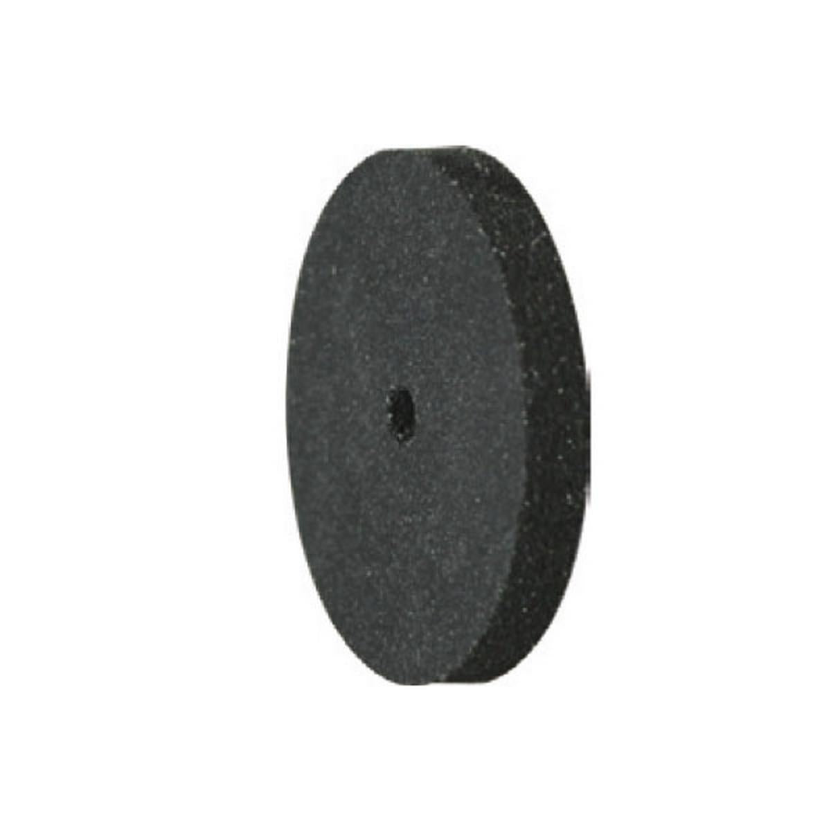 Pulidor de silicona abrasiva Disco tableta 22x3mm | ⚫ Negro — Muy duro (XH) | Etapa 1 — Desbaste agresivo | Titanio · Metales preciosos | Sin mandril | SPIN tech