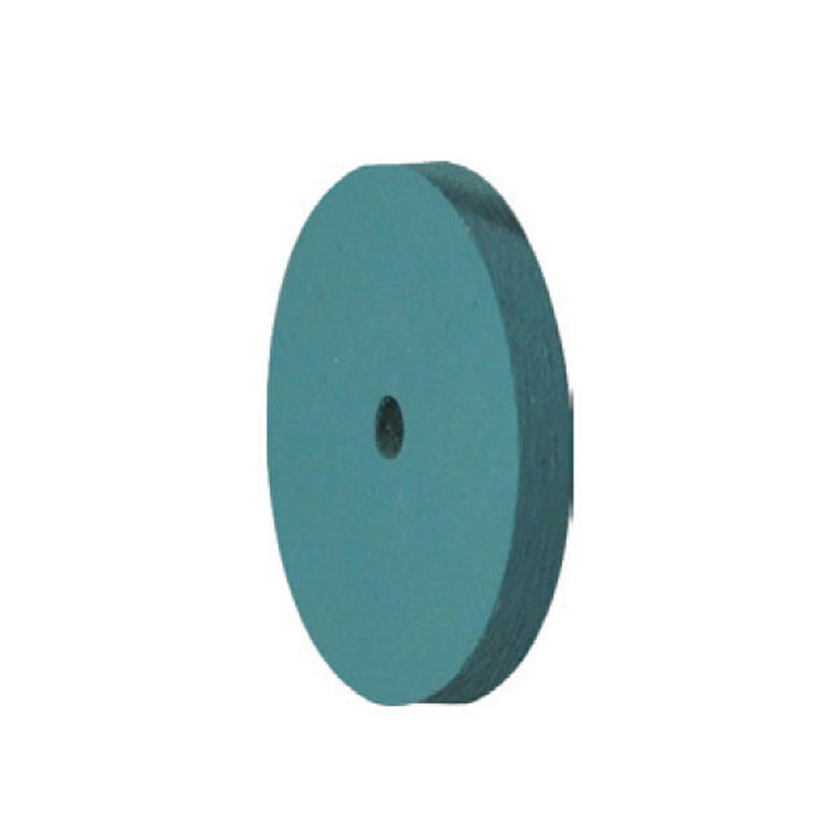 Pulidor de silicona abrasiva Disco tableta 22x3mm | 🔵 Azul — Fino (F) — Acabado | Etapa 4 — Acabado y alto brillo | Titanio · Metales preciosos | Sin mandril | SPIN tech