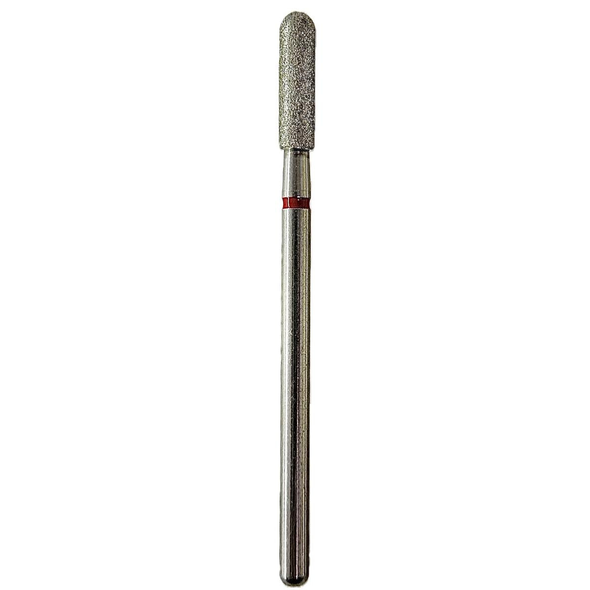 Fresa de diamante Cilindro redondeado 3x10mm | 🔴 Rojo Grano fino ~50–63 μm | HP 2,35 mm | SPIN tech