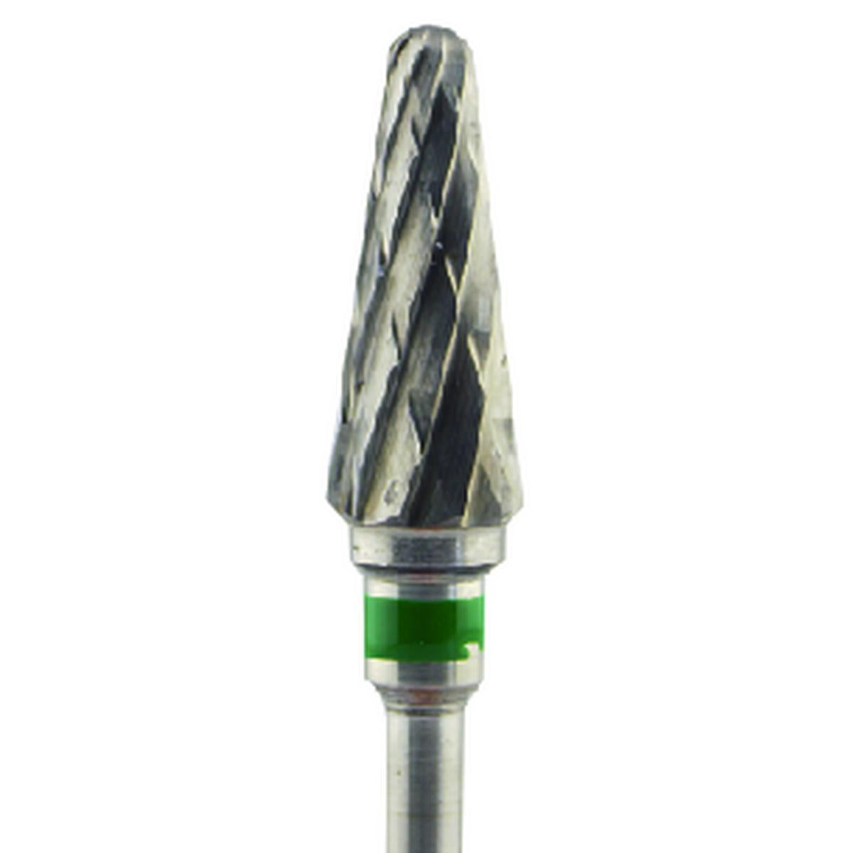 Fresa carburo de tungsteno Cono 15x6mm | 🟢 Verde — Grueso (C) | HP 2,35 mm | SPIN tech