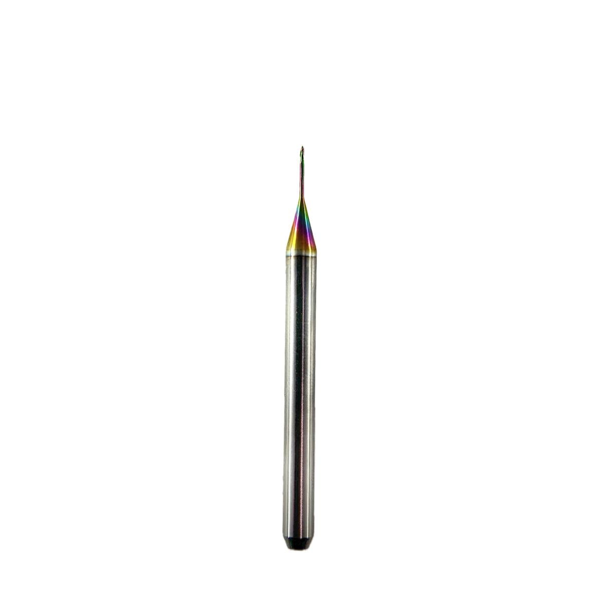 Fresa CAD/CAM para Roland ∅0,6mm | 💎 DLC/CrN — Premium | ZrO₂ · WAX · PMMA | SPIN tech