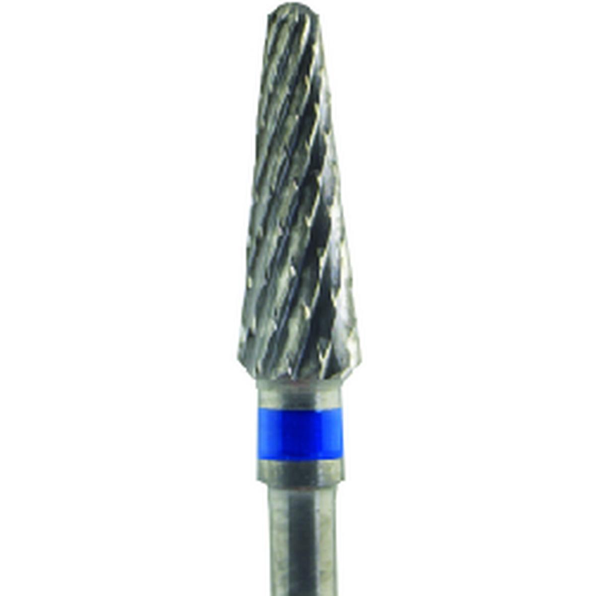 Fresa carburo de tungsteno Cono redondeado 13x4,5mm | 🔵 Azul — Estándar (M) | HP 2,35 mm | SPIN tech