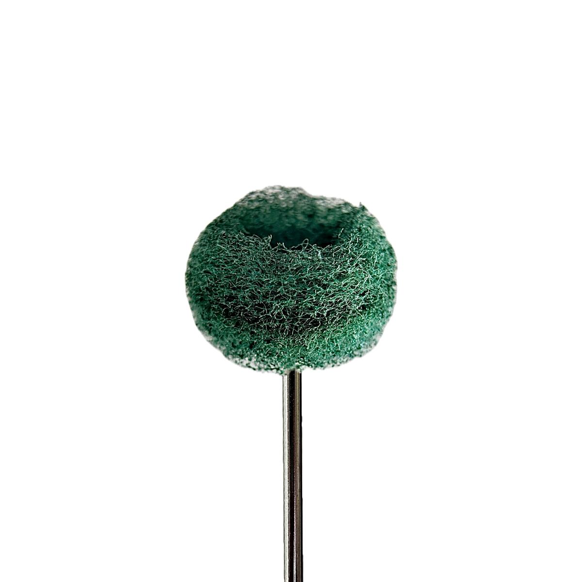 Cepillo abrasivo sintético Tri Verde — 🟢 Acabado suave — Alisado y estructuración | Nylon · Zirconio verde · Caps | HP 2,35 mm | SPIN tech