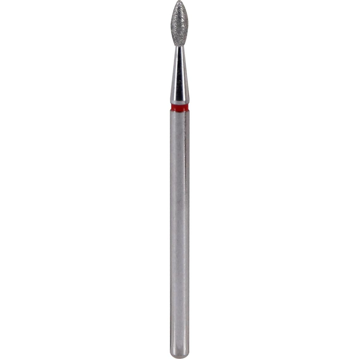 Fresa de diamante Llama 2,1x5,5mm | 🔴 Rojo Grano fino ~50–63 μm | HP 2,35 mm | SPIN tech