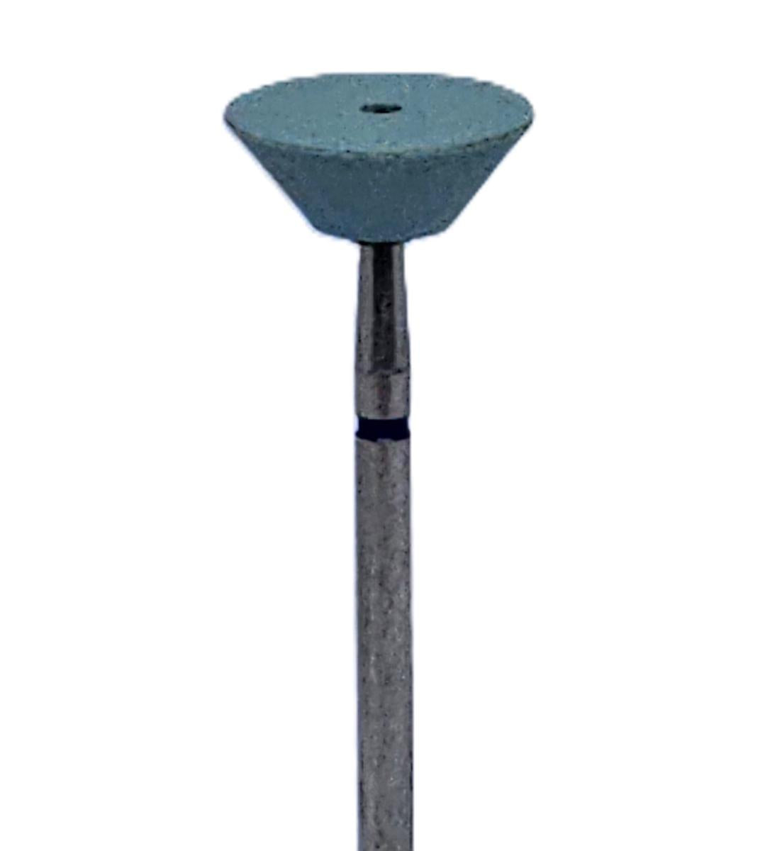 Piedra abrasiva ZrO₂ Cono invertido 12x4,8mm | 🟢 Verde — Aglomerado duro | HP 2,35 mm | SPIN tech