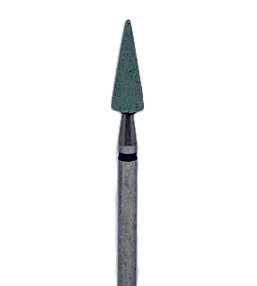 Piedra abrasiva ZrO₂ Cono puntiagudo 3,5x11mm | 🟢 Verde — Aglomerado duro | HP 2,35 mm | SPIN tech