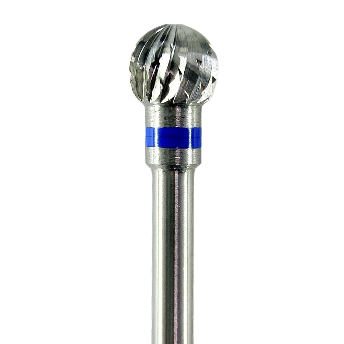 Fresa carburo de tungsteno Bola grande 4,5x5mm | 🔵 Azul — Estándar (M) | HP 2,35 mm | SPIN tech