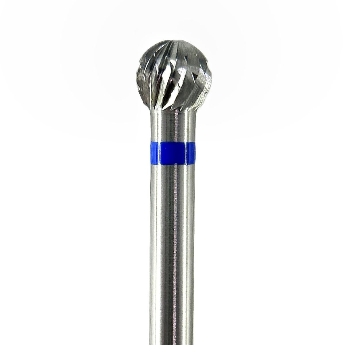 Fresa carburo de tungsteno Bola pequeña 3,5x4mm | 🔵 Azul — Estándar (M) | HP 2,35 mm | SPIN tech