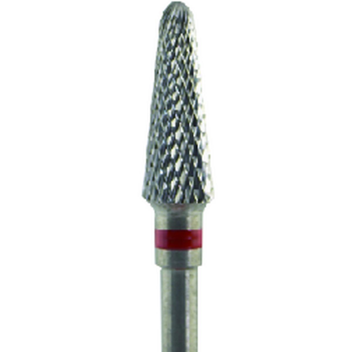 Fresa carburo de tungsteno Cono mediano 13x4,5mm | 🔴 Rojo — Fino (F) | HP 2,35 mm | SPIN tech