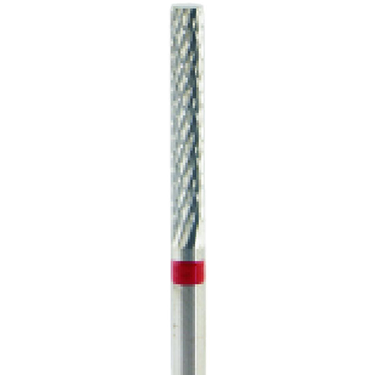 Fresa carburo de tungsteno Cilindro truncado 16x2,3mm | 🔴 Rojo — Fino (F) | HP 2,35 mm | SPIN tech