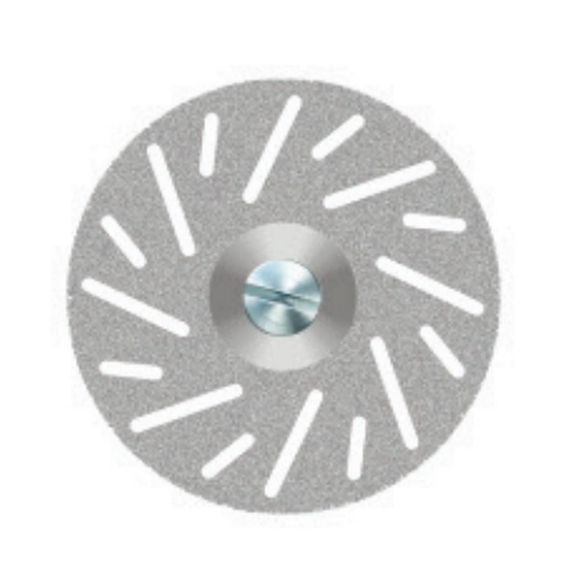 Disco de separación diamante ∅22mm × 0,3mm | Perforación diagonal | Estándar — corte directo | Sin mandril | SPIN tech