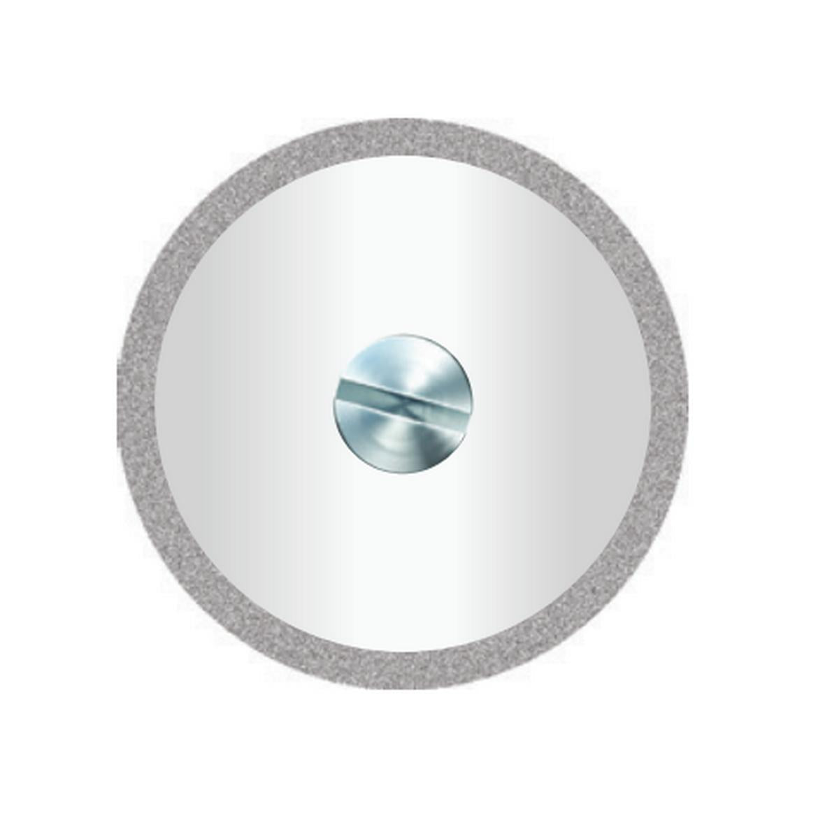Disco de separación diamante ∅22mm × 0,35mm | Sin perforación | Reforzado — máxima rigidez | Sin mandril | Canto recubierto | SPIN tech