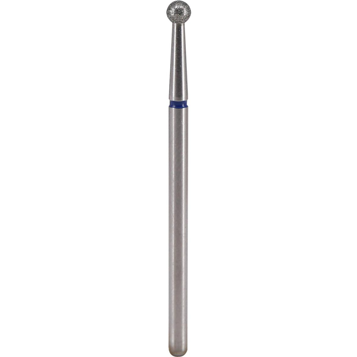 Fresa de diamante Bola 3x2,8mm | 🔵 Azul Grano medio / estándar ~106–125 μm | HP 2,35 mm | SPIN tech