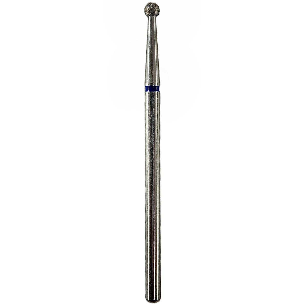 Fresa de diamante Bola 2,3x1,9mm | 🔵 Azul Grano medio / estándar ~106–125 μm | HP 2,35 mm | SPIN tech