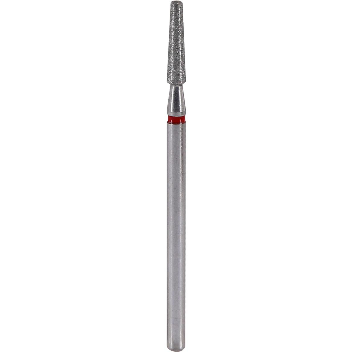 Fresa de diamante Cono truncado 2,5x10mm | 🔴 Rojo Grano fino ~50–63 μm | HP 2,35 mm | SPIN tech