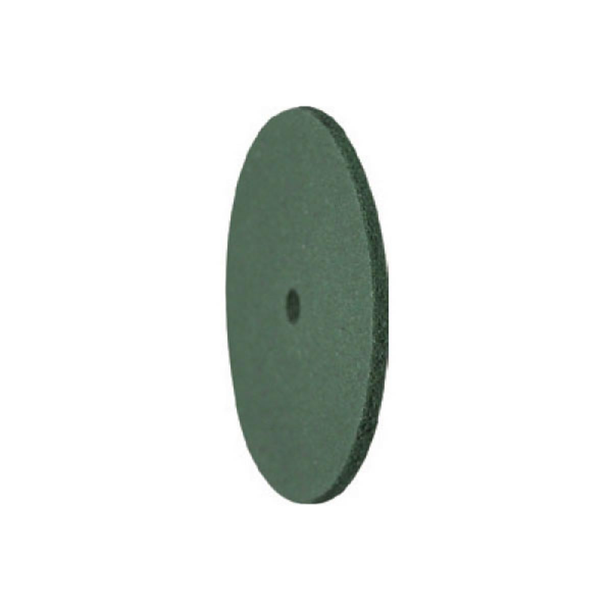 Pulidor de goma silicona Disco fino 22x1mm | 🟢 Verde — Medio (M) — Rectificado | Etapa 3 — Rectificado y pulido intermedio | Metal · CrCo · Aleaciones · Cerámica | Sin mandril | SPIN tech