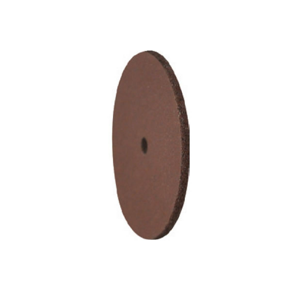 Pulidor de goma silicona Disco fino 22x1mm | 🟤 Marrón — Duro (H) — Desbaste controlado | Etapa 2 — Desbaste controlado | Metal · CrCo · Aleaciones · Cerámica | Sin mandril | SPIN tech