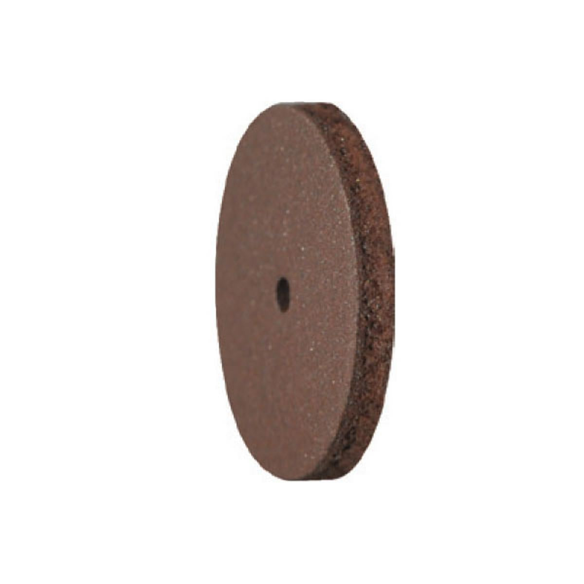 Pulidor de goma silicona Disco tableta 22x3mm | 🟤 Marrón — Duro (H) — Desbaste controlado | Etapa 2 — Desbaste controlado | Metal · CrCo · Aleaciones · Cerámica | Sin mandril | SPIN tech