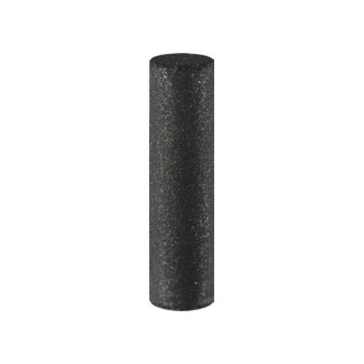 Pulidor de goma silicona Cilindro mediano 6x23mm | ⚫ Negro — Muy duro (XH) — Desbaste agresivo | Etapa 1 — Desbaste agresivo | Metal · CrCo · Aleaciones · Cerámica | Sin mandril | SPIN tech