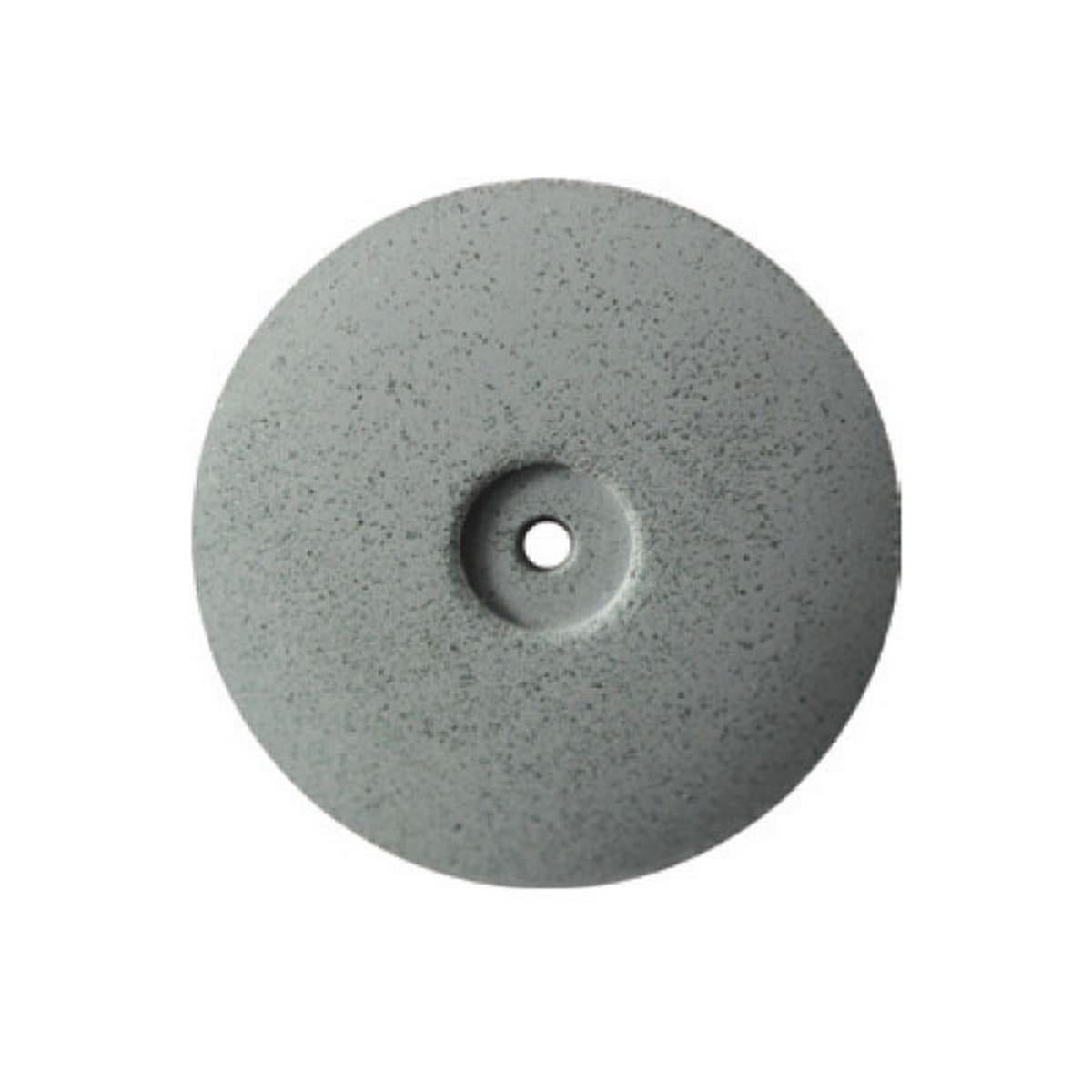 Pulidor de goma silicona Lente 22x3,5mm | ⚫ Gris — Grueso (H) — Desbaste | Etapa 1 — Desbaste y regularización | Cerámica · Plástico · Acrílico | Sin mandril | SPIN tech