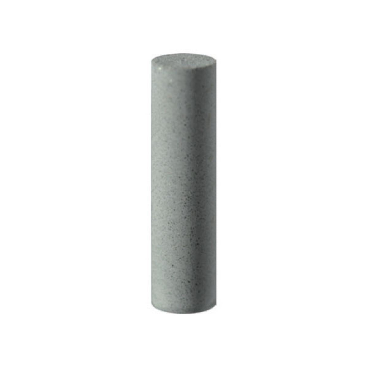Pulidor de goma silicona Cilindro mediano 6x23mm | ⚫ Gris — Grueso (H) — Desbaste | Etapa 1 — Desbaste y regularización | Cerámica · Plástico · Acrílico | Sin mandril | SPIN tech