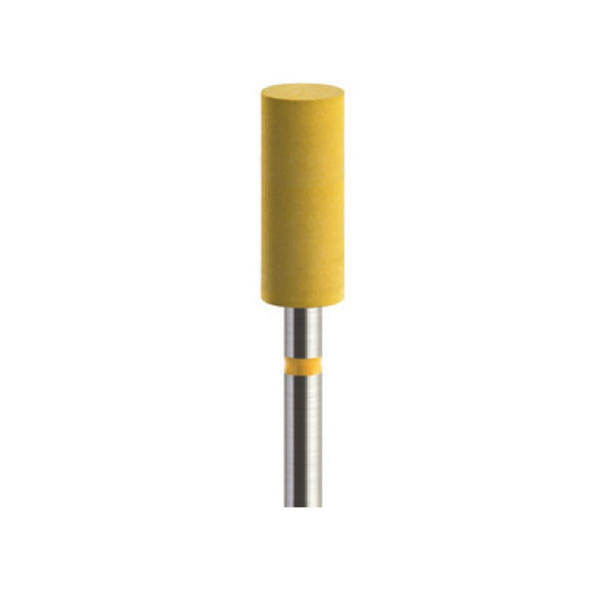 Pulidor de diamante ZrO₂ Cilindro mediano 5x12mm | 🟡 Amarillo — Blando (Soft) | Etapa 4 — Acabado fino | HP 2,35 mm | SPIN tech