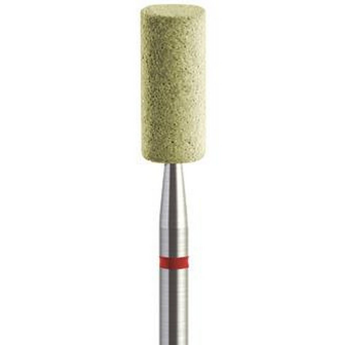 Piedra abrasiva ZrO₂ Cilindro mediano 5x12mm | 🟡 Amarillo — Aglomerado semiduro | HP 2,35 mm | SPIN tech
