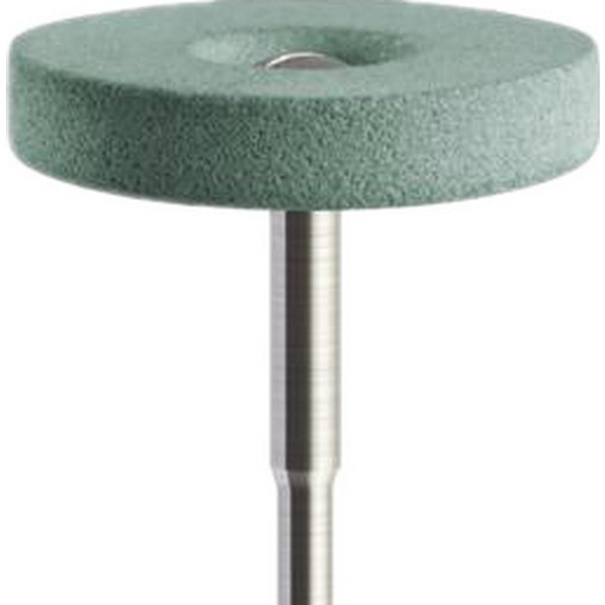 Piedra abrasiva ZrO₂ Disco grande zirconio 22x4,5mm | 🟢 Verde — Aglomerado duro | HP 2,35 mm | SPIN tech