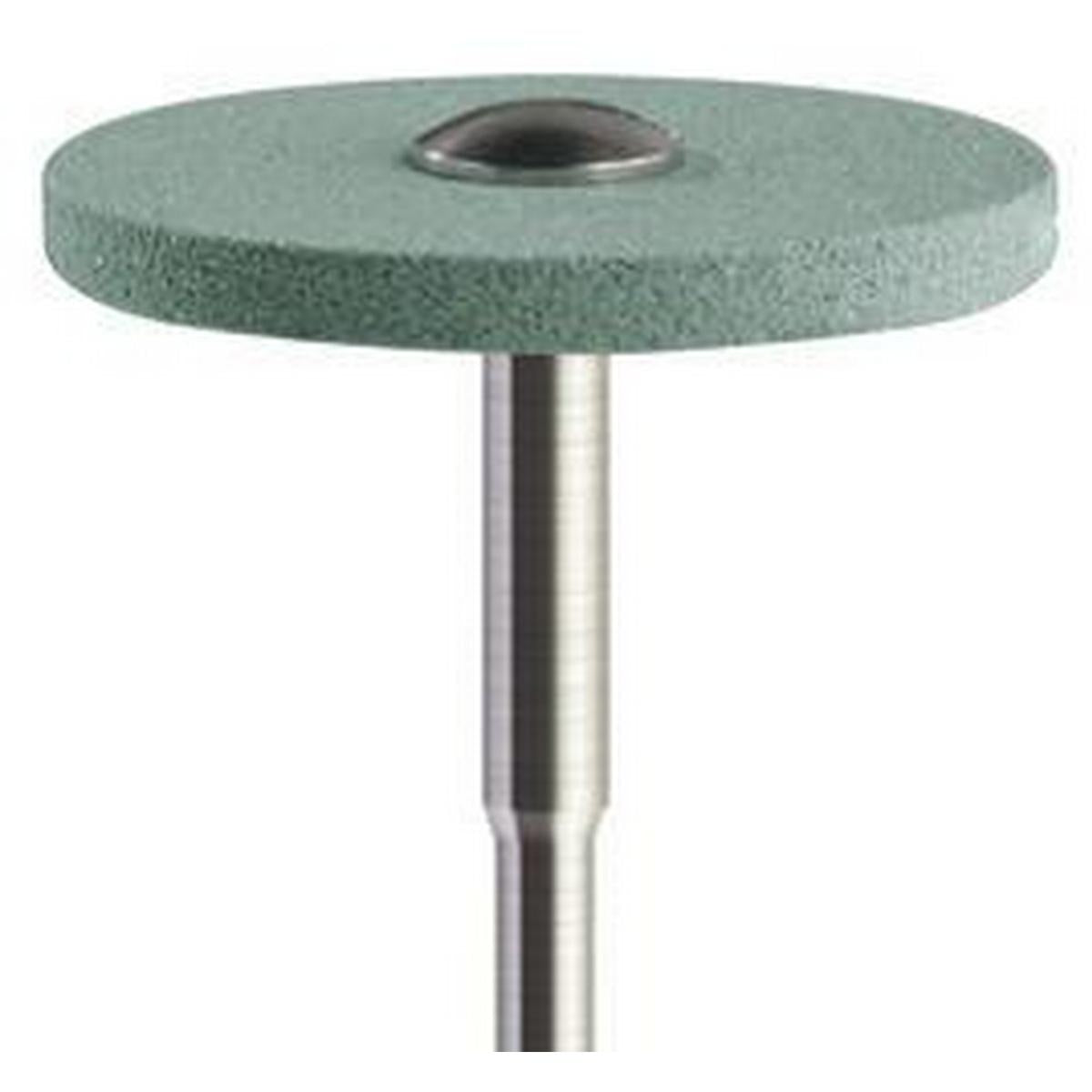 Piedra abrasiva ZrO₂ Disco mediano 22x2mm | 🟢 Verde — Aglomerado duro | HP 2,35 mm | SPIN tech