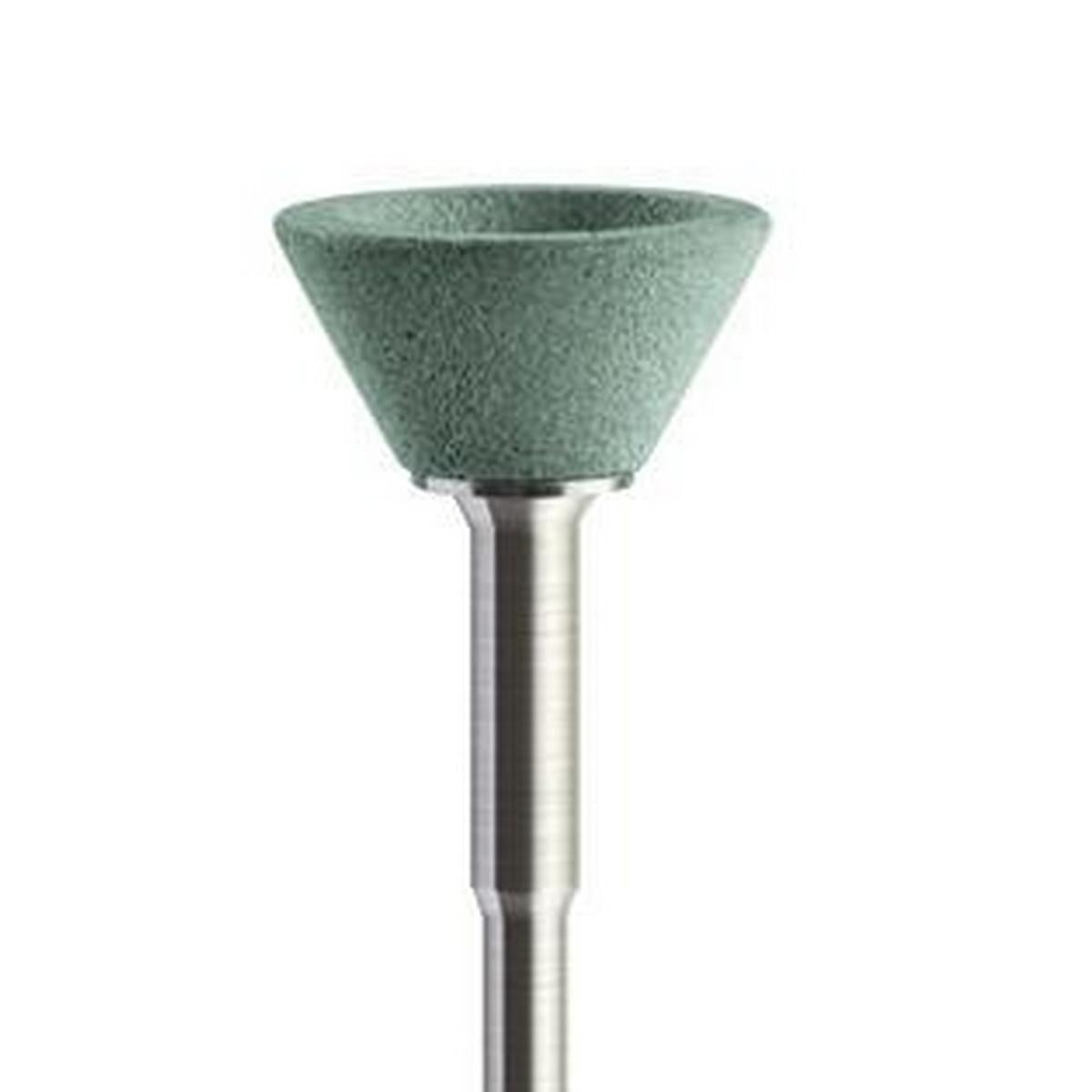 Piedra abrasiva ZrO₂ Campana 13x7mm | 🟢 Verde — Aglomerado duro | HP 2,35 mm | SPIN tech