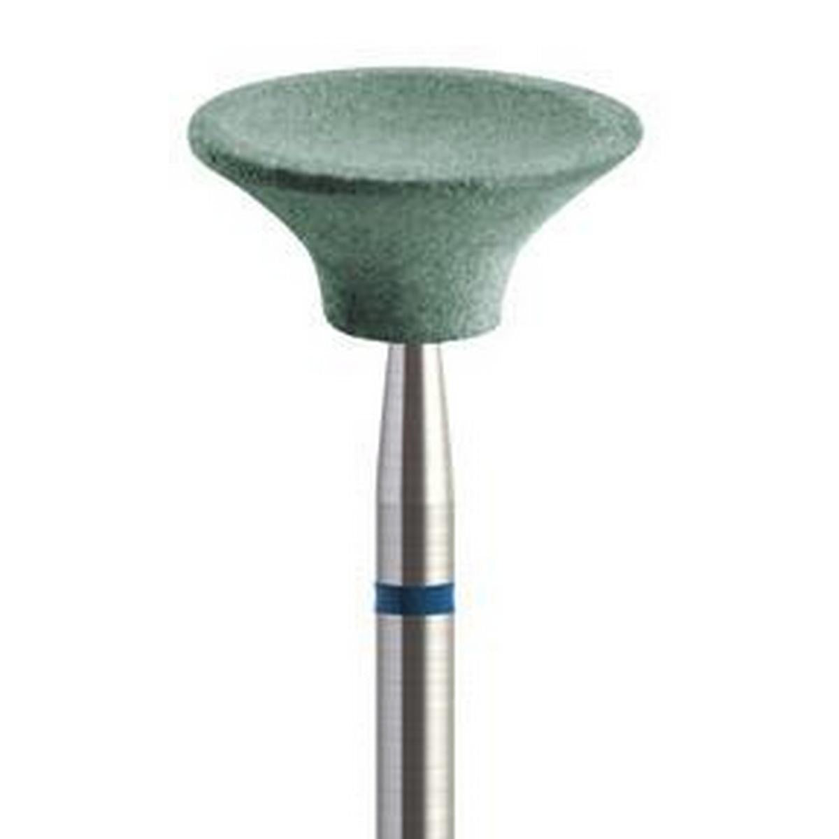 Piedra abrasiva ZrO₂ Disco plano pequeño 13x3,5mm | 🟢 Verde — Aglomerado duro | HP 2,35 mm | SPIN tech