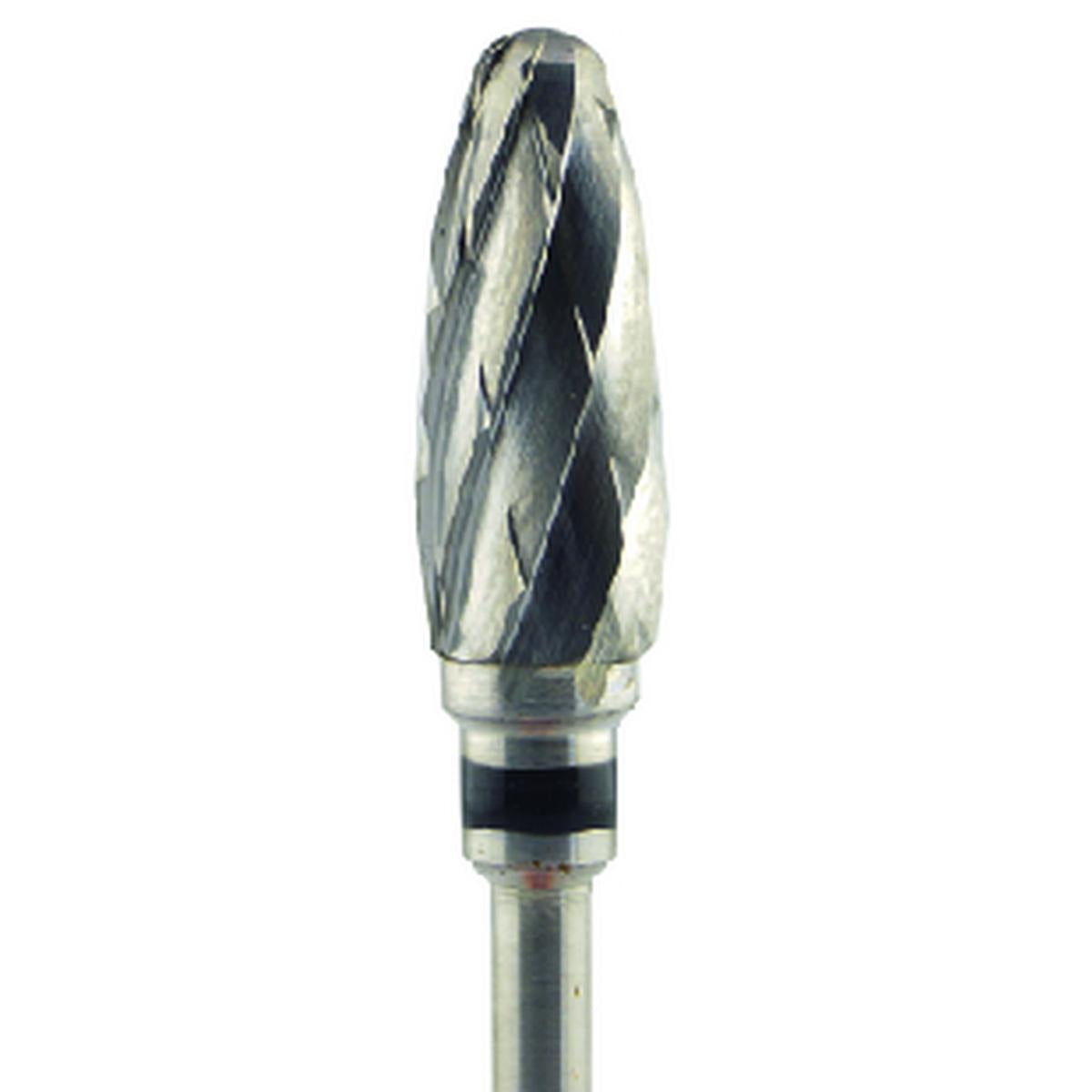 Fresa carburo de tungsteno Cono con ecuador 14x6mm | ⚫ Negro — Súper grueso (XC) | HP 2,35 mm | SPIN tech