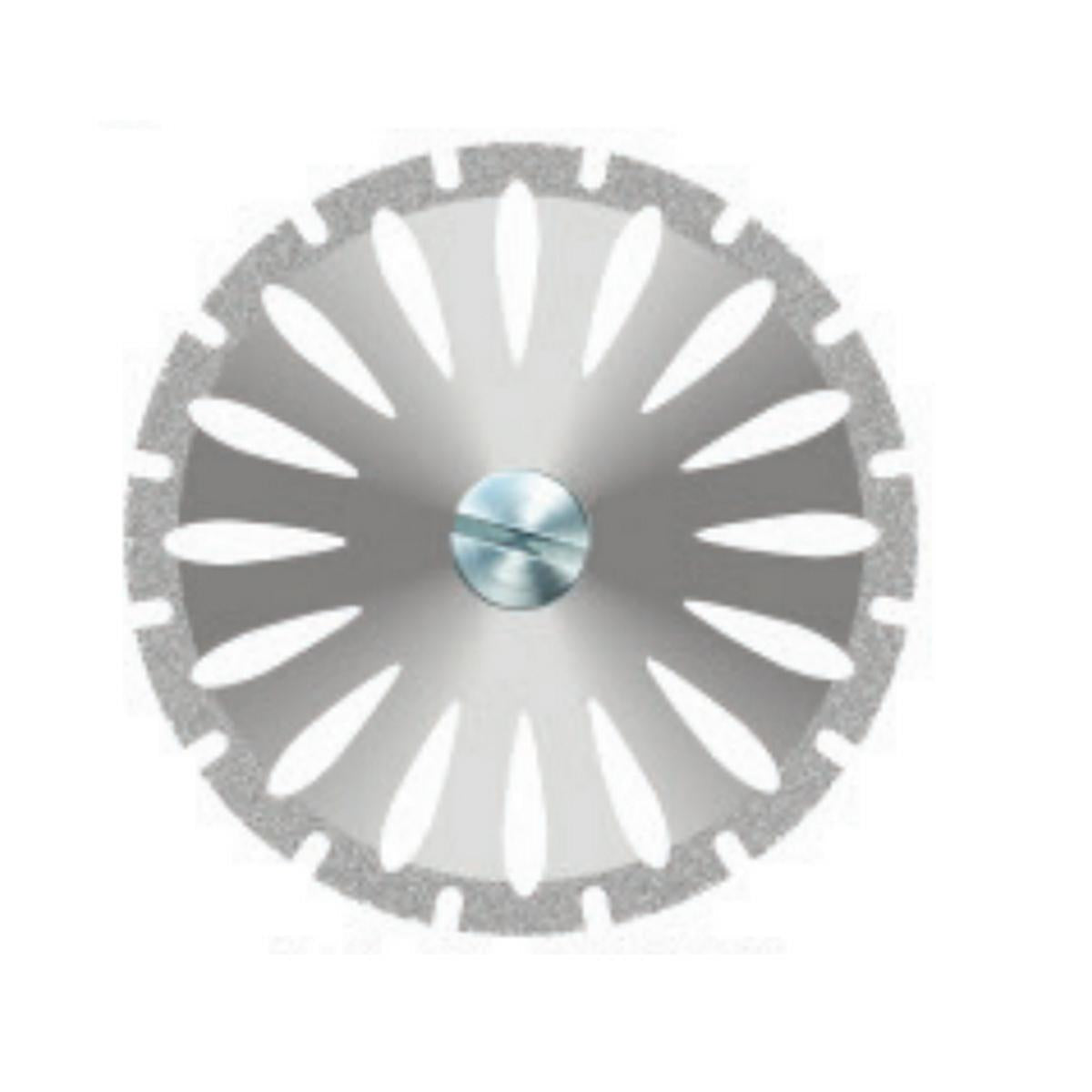 Disco de separación diamante ∅22mm × 0,2mm | Copo de nieve (estrella) | Ultrafino — máxima precisión | Sin mandril | Canto recubierto | SPIN tech