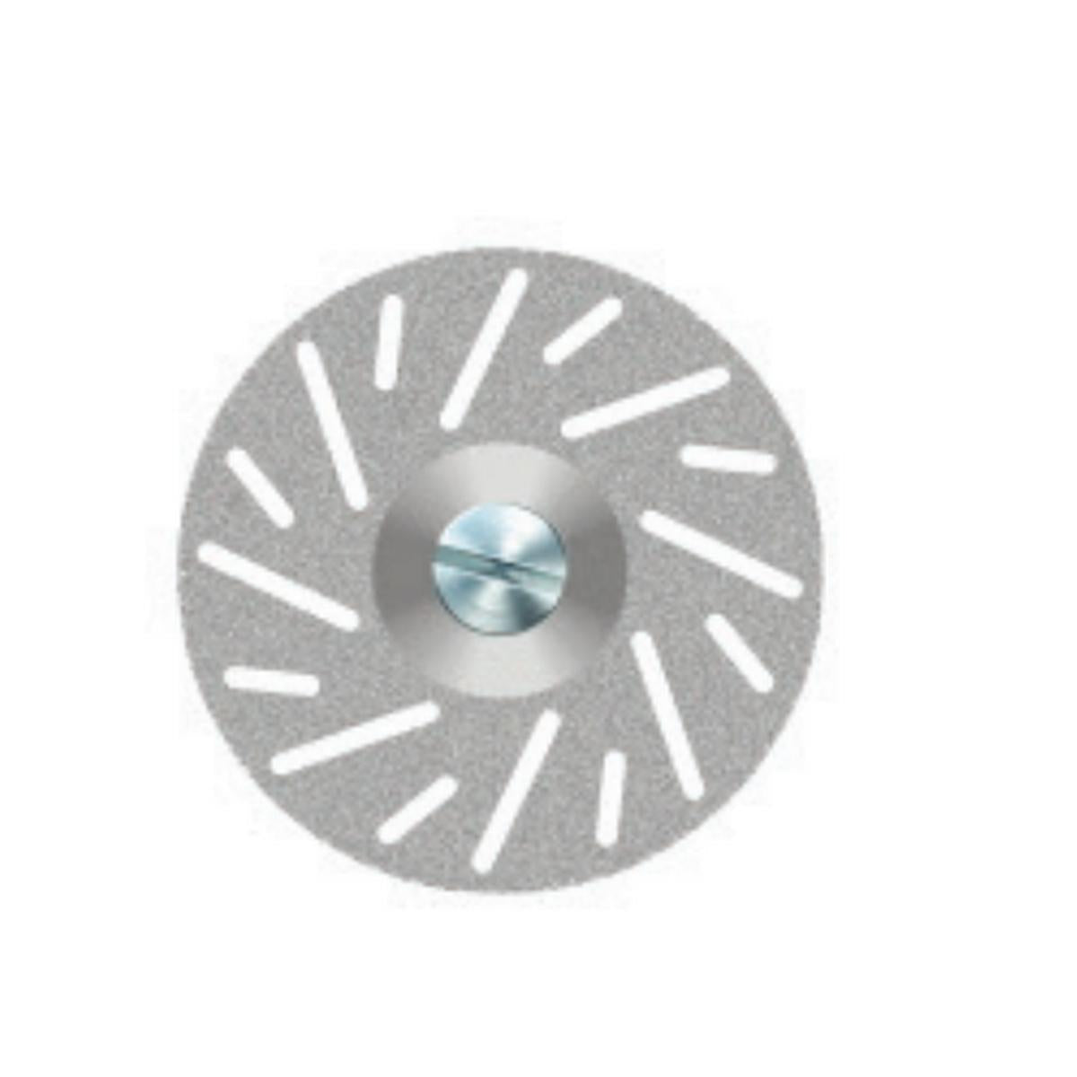 Disco de separación diamante ∅19mm × 0,2mm | Perforación diagonal | Ultrafino — máxima precisión | Sin mandril | SPIN tech