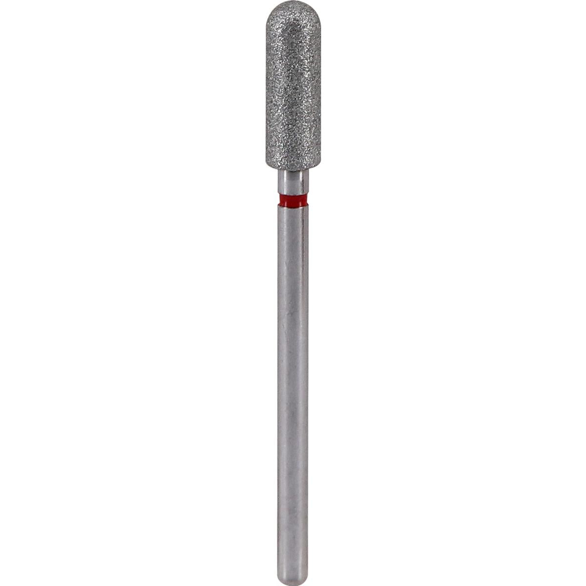 Fresa de diamante Cilindro redondeado 4x12mm | 🔴 Rojo Grano fino ~50–63 μm | HP 2,35 mm | SPIN tech