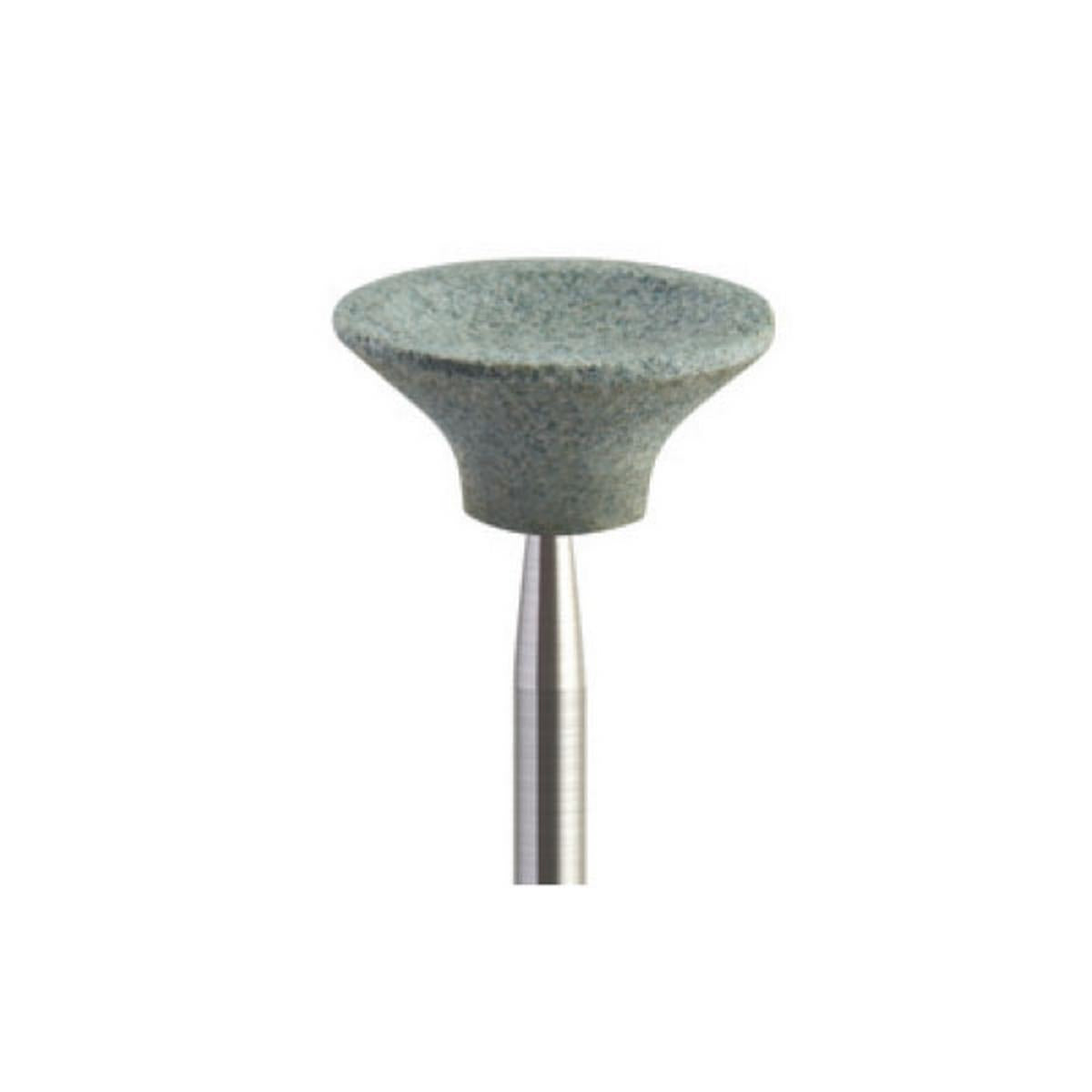 Piedra para el procesamiento de metales y cerámica, forma de copa verde (duro), 12,5x3,5 mm