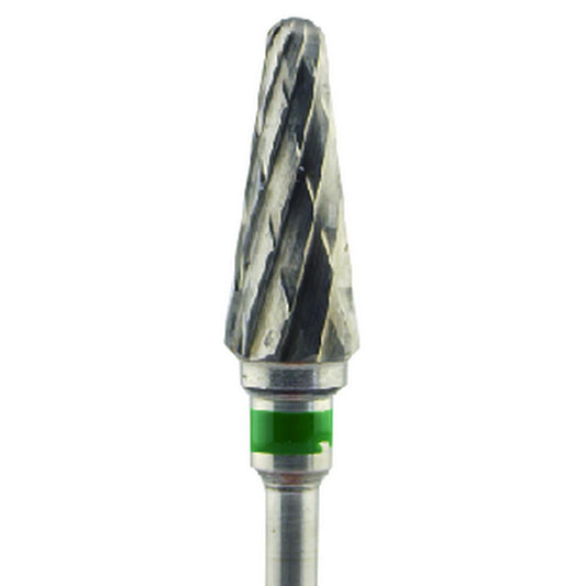 Fresa carburo de tungsteno Cono 15x6mm | 🟢 Verde — Grueso (C) | HP 2,35 mm | SPIN tech