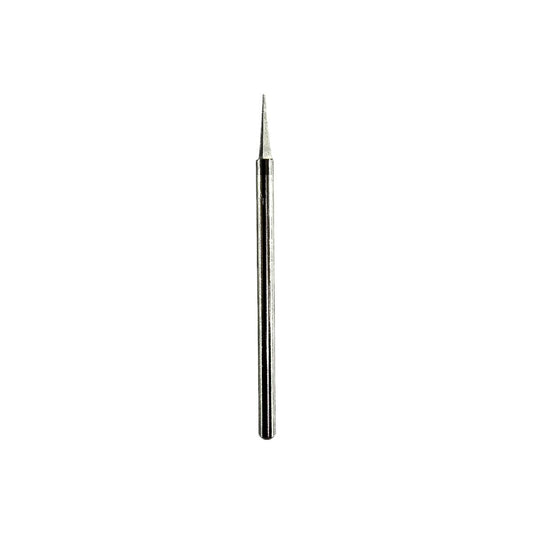 Bur de carburo de tungsteno Pica triangular grande ∅1,6mm × L8mm | Zirconio · Cerámica · Metal · Plástico | HP 2,35 mm | SPIN tech