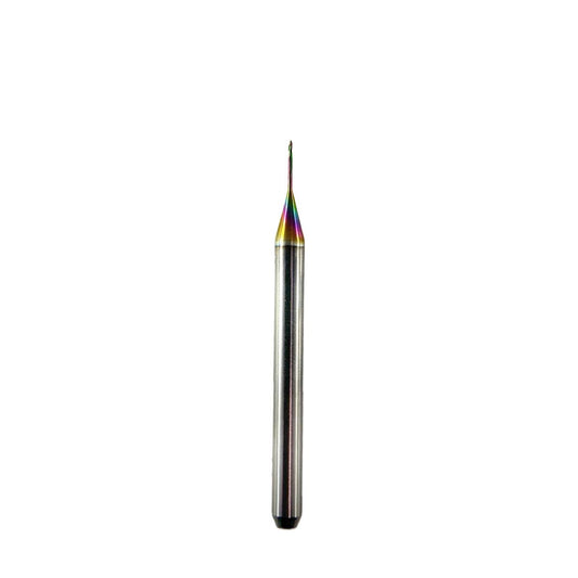 Fresa CAD/CAM para Roland ∅1,0mm | 💎 DLC/CrN — Premium | ZrO₂ · WAX · PMMA | SPIN tech