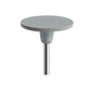 Pulidor de goma silicona Disco fino 18x1mm | ⚫ Gris — Duro (H) — Desbaste y contorneado | Etapa 1 — Desbaste y contorneado | Zirconio verde · Cerámica | HP 2,35 mm | SPIN tech