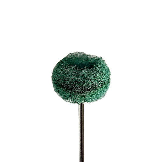 Cepillo abrasivo sintético Tri Verde — 🟢 Acabado suave — Alisado y estructuración | Nylon · Zirconio verde · Caps | HP 2,35 mm | SPIN tech
