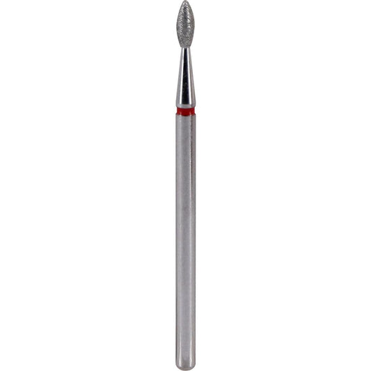 Fresa de diamante Llama 2,1x5,5mm | 🔴 Rojo Grano fino ~50–63 μm | HP 2,35 mm | SPIN tech