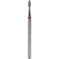 Fresa de diamante Llama 2,1x5,5mm | 🔴 Rojo Grano fino ~50–63 μm | HP 2,35 mm | SPIN tech