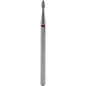 Fresa de diamante Llama 1,8x4,2mm | 🔴 Rojo Grano fino ~50–63 μm | HP 2,35 mm | SPIN tech