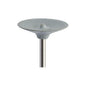 Pulidor de goma silicona Disco plano 18x3mm | ⚫ Gris — Duro (H) — Desbaste y contorneado | Etapa 1 — Desbaste y contorneado | Zirconio verde · Cerámica | HP 2,35 mm | SPIN tech