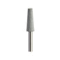 Pulidor de goma silicona Cono 4x12mm | ⚫ Gris — Duro (H) — Desbaste y contorneado | Etapa 1 — Desbaste y contorneado | Zirconio verde · Cerámica | HP 2,35 mm | SPIN tech