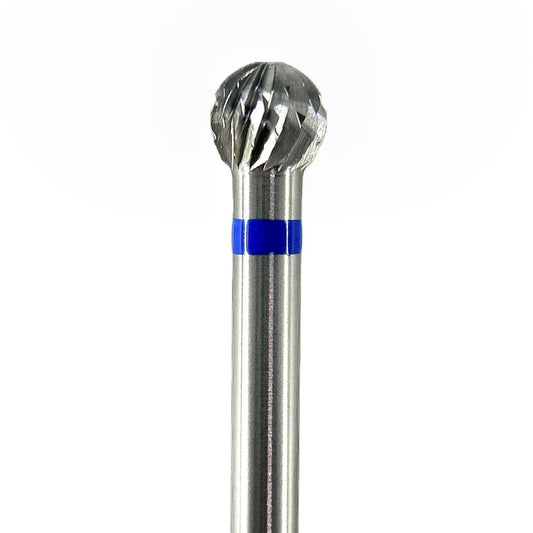 Fresa carburo de tungsteno Bola pequeña 3,5x4mm | 🔵 Azul — Estándar (M) | HP 2,35 mm | SPIN tech