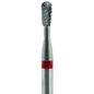 Fresa carburo de tungsteno Cono invertido redondeado 5x2,3mm | 🔴 Rojo — Fino (F) | HP 2,35 mm | SPIN tech
