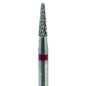 Fresa carburo de tungsteno Cono corto 8x2,3mm | 🔴 Rojo — Fino (F) | HP 2,35 mm | SPIN tech